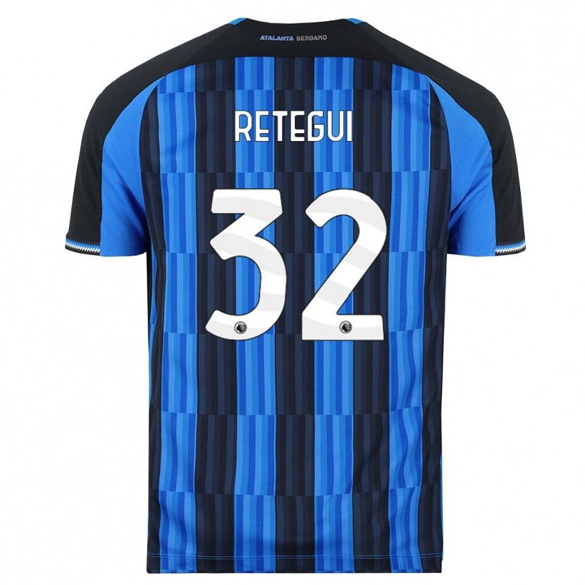 Danxen Niño Camiseta Mateo Retegui #32 Azul Negro Rojo 1ª Equipación 2026/27 La Camisa México