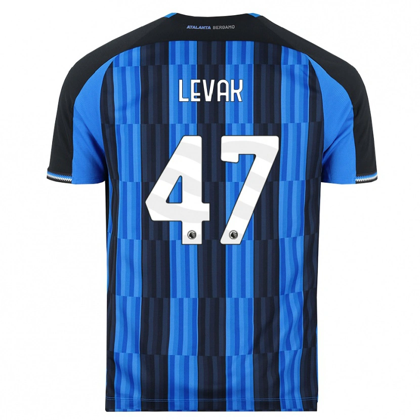 Danxen Niño Camiseta Sergej Levak #47 Azul Negro Rojo 1ª Equipación 2026/27 La Camisa México