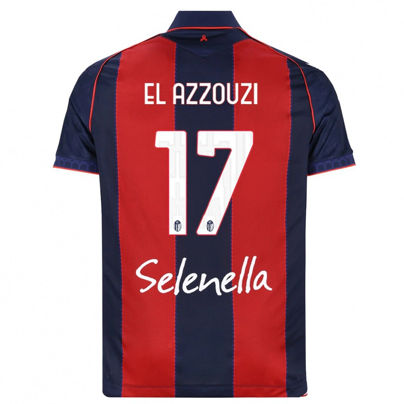 Danxen Niño Camiseta Oussama El Azzouzi #17 Azul Real Rojo Blanco 1ª Equipación 2026/27 La Camisa México