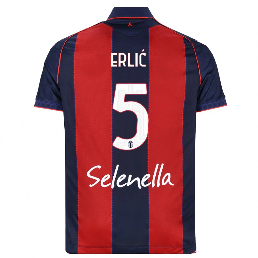 Danxen Niño Camiseta Martin Erlić #5 Azul Real Rojo Blanco 1ª Equipación 2026/27 La Camisa México