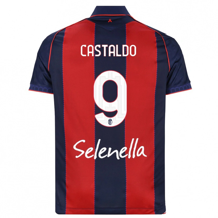 Danxen Niño Camiseta Francesco Castaldo #9 Azul Real Rojo Blanco 1ª Equipación 2026/27 La Camisa México