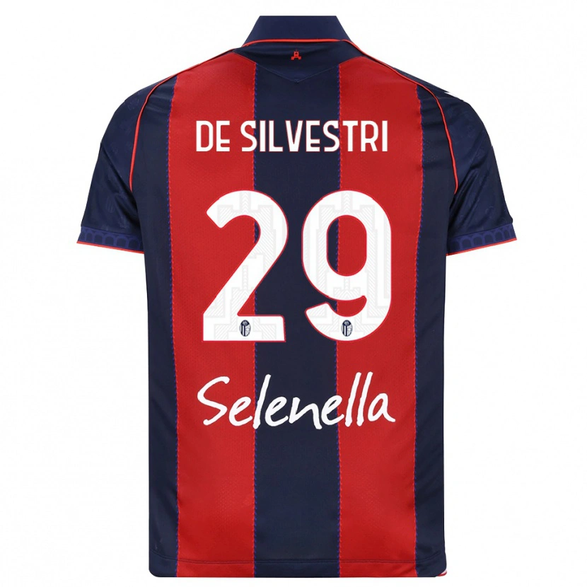 Danxen Niño Camiseta Lorenzo De Silvestri #29 Azul Real Rojo Blanco 1ª Equipación 2026/27 La Camisa México