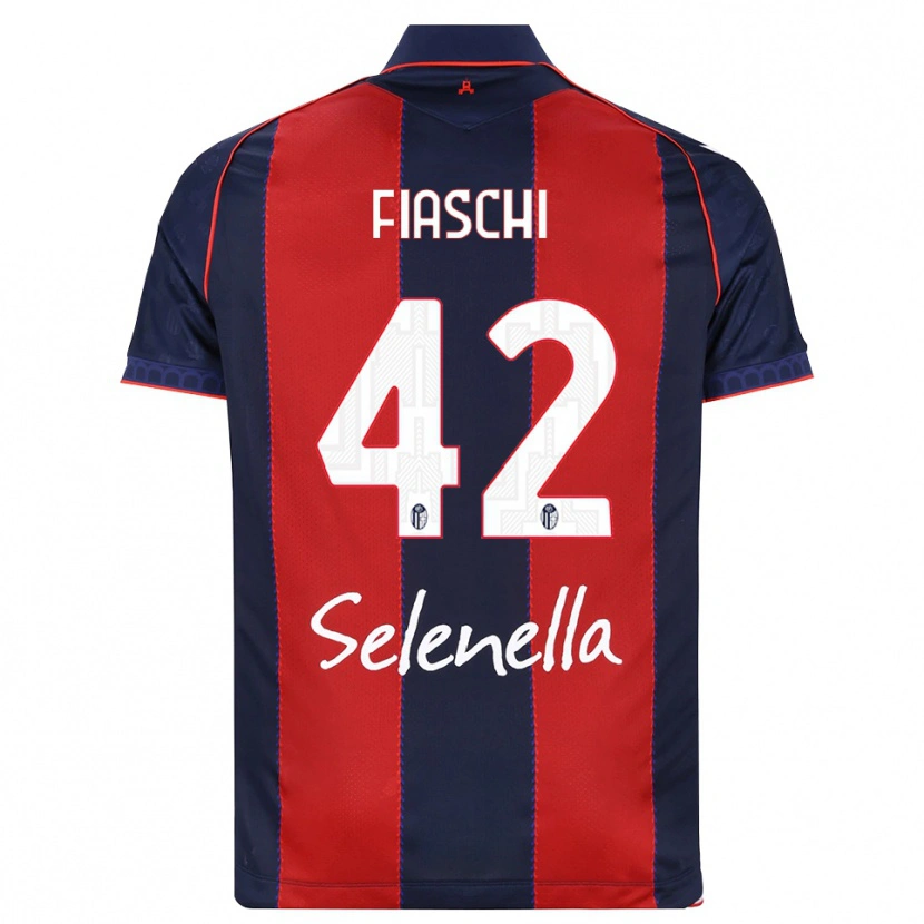 Danxen Niño Camiseta Marco Fiaschi #42 Azul Real Rojo Blanco 1ª Equipación 2026/27 La Camisa México