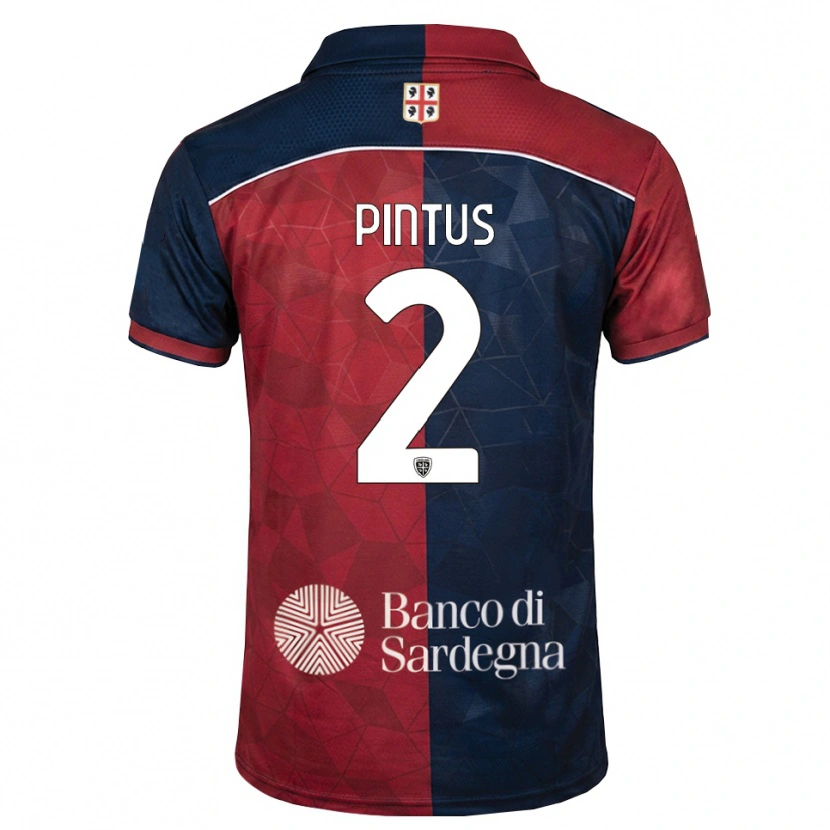 Danxen Niño Camiseta Nicola Pintus #2 Burdeos Azul Real 1ª Equipación 2026/27 La Camisa México