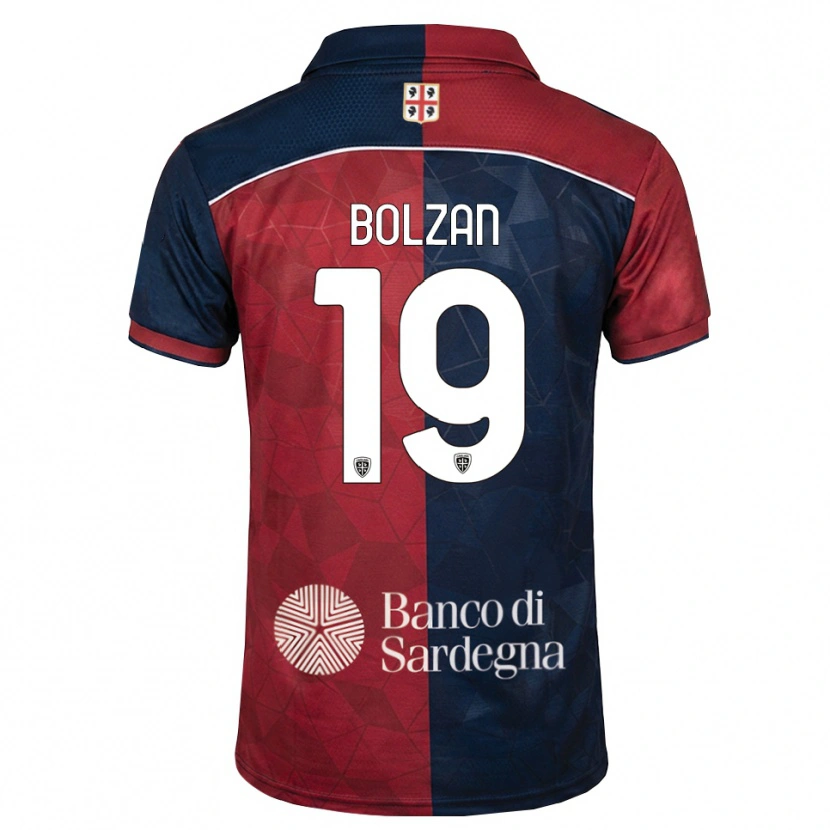 Danxen Niño Camiseta Alessandro Bolzan #19 Burdeos Azul Real 1ª Equipación 2026/27 La Camisa México