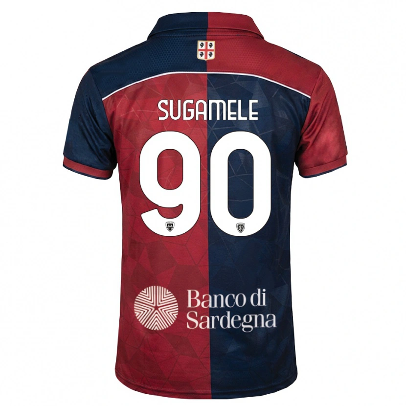 Danxen Niño Camiseta Alessandro Sugamele #90 Burdeos Azul Real 1ª Equipación 2026/27 La Camisa México