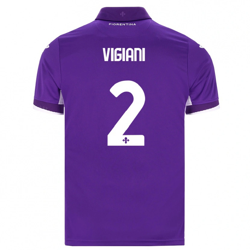Danxen Niño Camiseta Lorenzo Vigiani #2 Morado Blanco Rosa 1ª Equipación 2026/27 La Camisa México