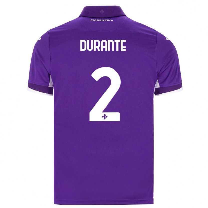 Danxen Niño Camiseta Francesca Durante #2 Morado Blanco Rosa 1ª Equipación 2026/27 La Camisa México