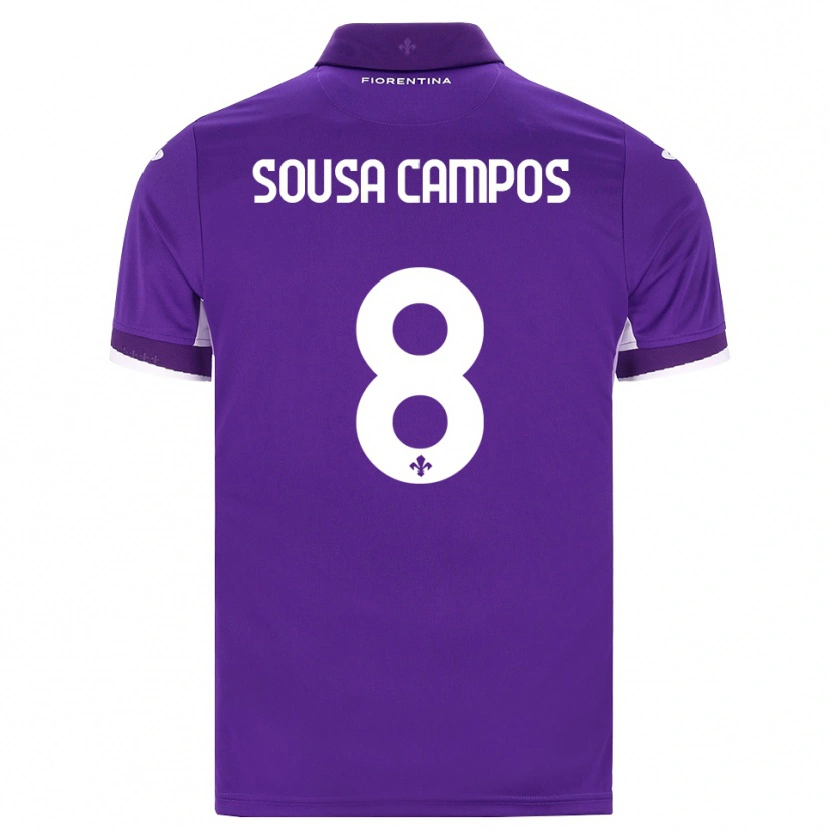 Danxen Niño Camiseta Matteo Sousa Campos #8 Morado Blanco Rosa 1ª Equipación 2026/27 La Camisa México