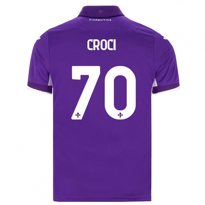 Danxen Niño Camiseta Federico Croci #70 Morado Blanco Rosa 1ª Equipación 2026/27 La Camisa México