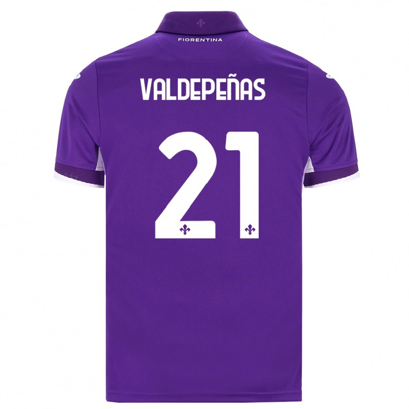 Danxen Niño Camiseta Víctor Valdepeñas #21 Morado Blanco Rosa 1ª Equipación 2026/27 La Camisa México