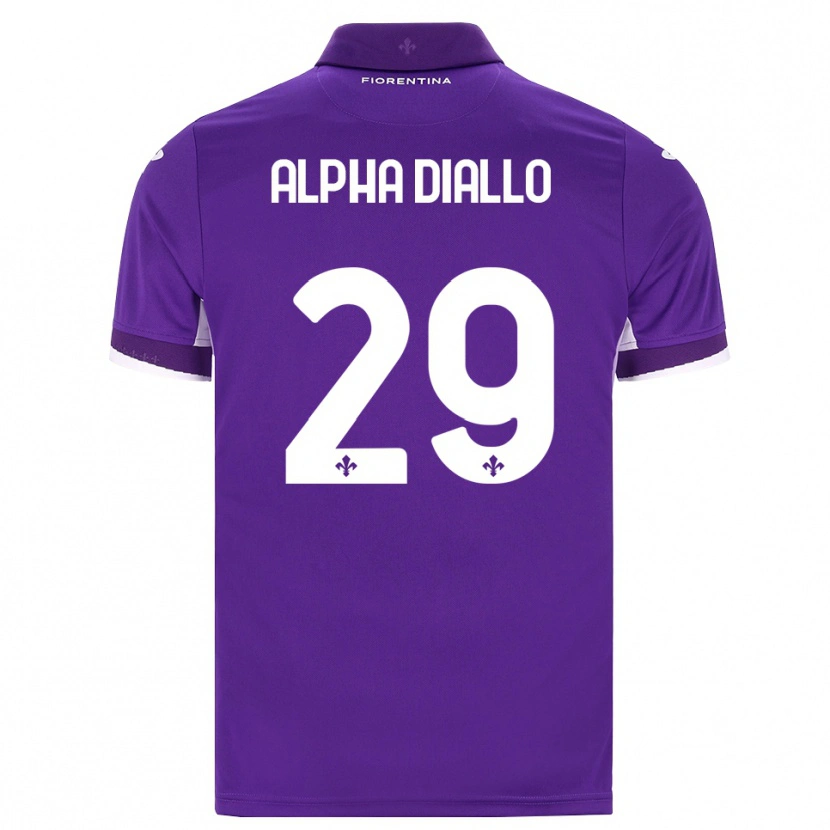 Danxen Niño Camiseta Alpha Diallo #29 Morado Blanco Rosa 1ª Equipación 2026/27 La Camisa México