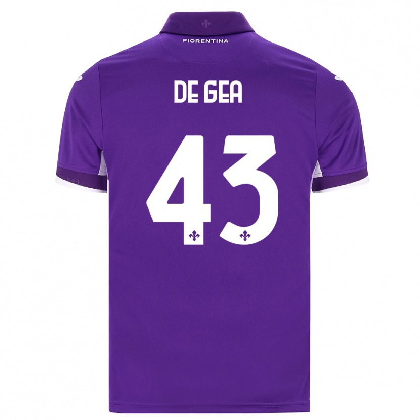 Danxen Niño Camiseta David De Gea #43 Morado Blanco Rosa 1ª Equipación 2026/27 La Camisa México