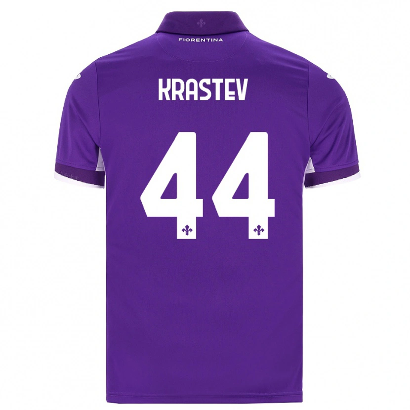 Danxen Niño Camiseta Dimo Krastev #44 Morado Blanco Rosa 1ª Equipación 2026/27 La Camisa México