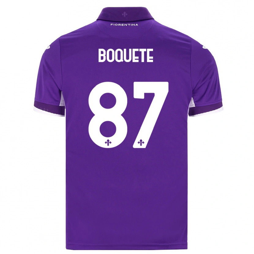 Danxen Niño Camiseta Veronica Boquete #87 Morado Blanco Rosa 1ª Equipación 2026/27 La Camisa México