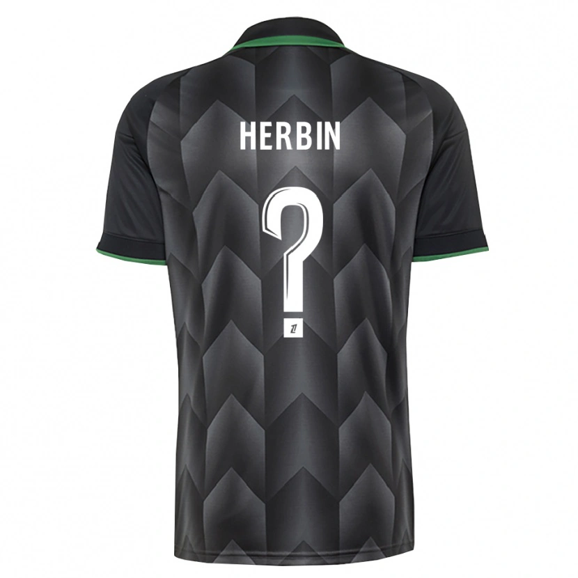 Danxen Niño Camiseta Grégoire Herbin #0 Verde Blanco Negro 2ª Equipación 2026/27 La Camisa México