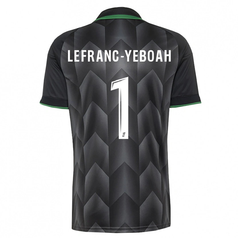 Danxen Niño Camiseta Daïvy Lefranc-Yeboah #1 Verde Blanco Negro 2ª Equipación 2026/27 La Camisa México