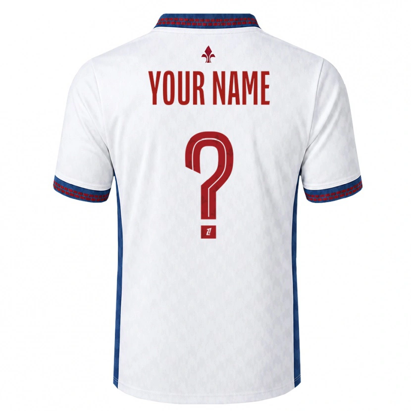 Danxen Niño Camiseta Su Nombre #0 Rojo Blanco Azul 2ª Equipación 2026/27 La Camisa México