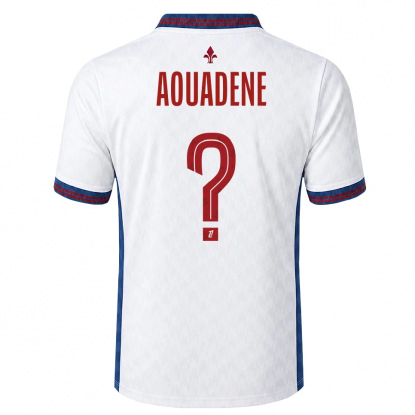 Danxen Niño Camiseta Aksel Aouadene #0 Rojo Blanco Azul 2ª Equipación 2026/27 La Camisa México