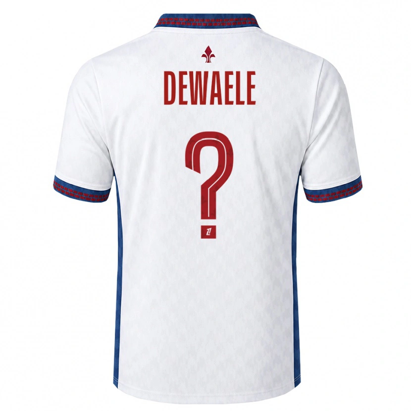 Danxen Niño Camiseta Élina Dewaele #0 Rojo Blanco Azul 2ª Equipación 2026/27 La Camisa México
