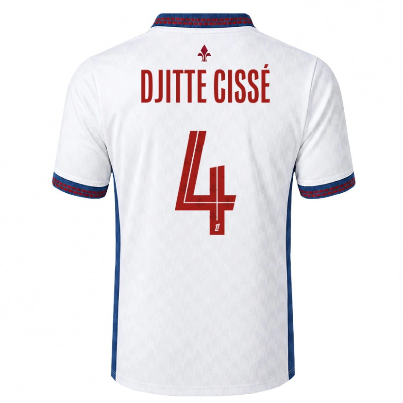 Danxen Niño Camiseta Babacar Djitte Cissé #4 Rojo Blanco Azul 2ª Equipación 2026/27 La Camisa México