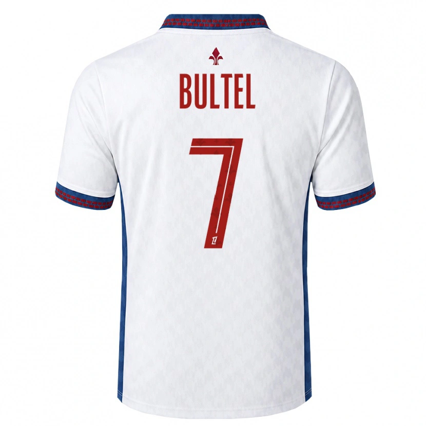Danxen Niño Camiseta Ludivine Bultel #7 Rojo Blanco Azul 2ª Equipación 2026/27 La Camisa México