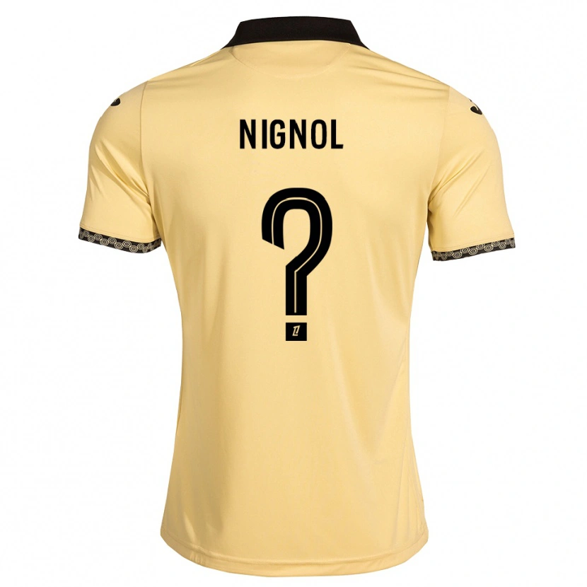 Danxen Niño Camiseta Vincent Nignol #0 Blanco Navajo Negro 2ª Equipación 2026/27 La Camisa México