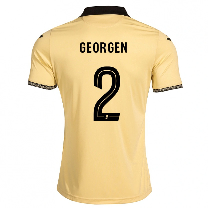 Danxen Niño Camiseta Alec Georgen #2 Blanco Navajo Negro 2ª Equipación 2026/27 La Camisa México