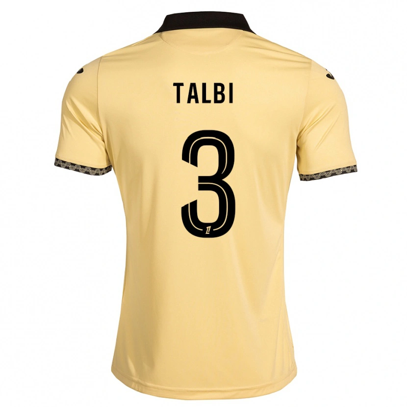 Danxen Niño Camiseta Montassar Talbi #3 Blanco Navajo Negro 2ª Equipación 2026/27 La Camisa México