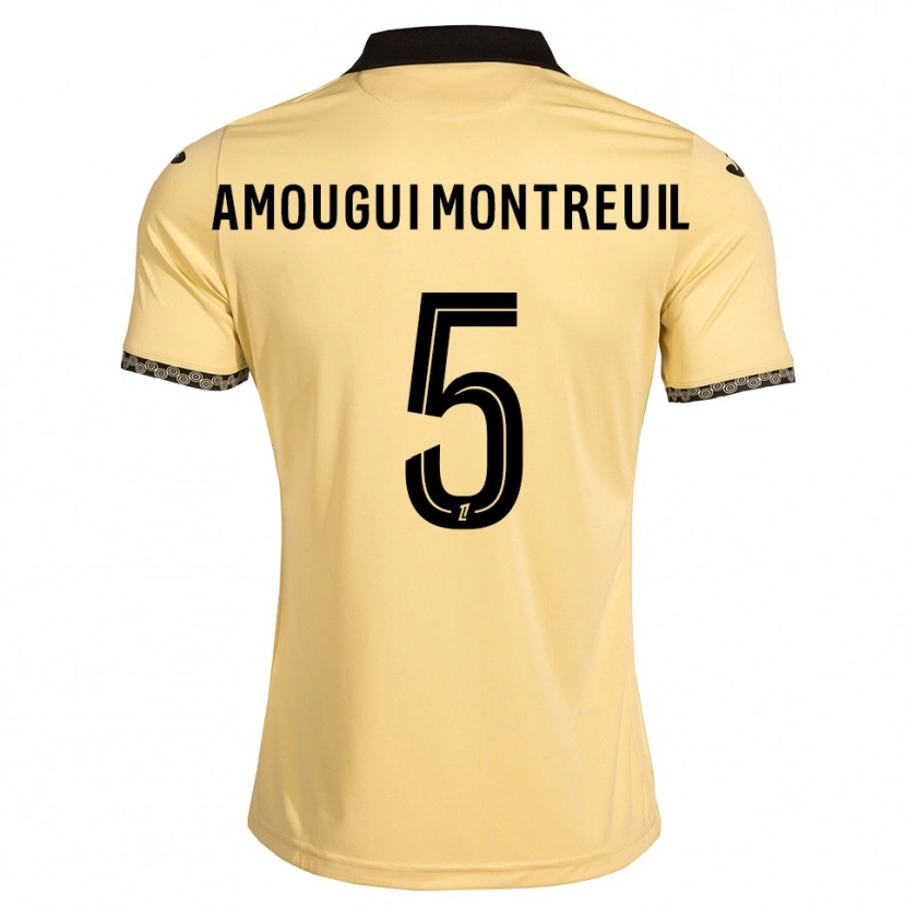 Danxen Niño Camiseta Maceo Amougui Montreuil #5 Blanco Navajo Negro 2ª Equipación 2026/27 La Camisa México