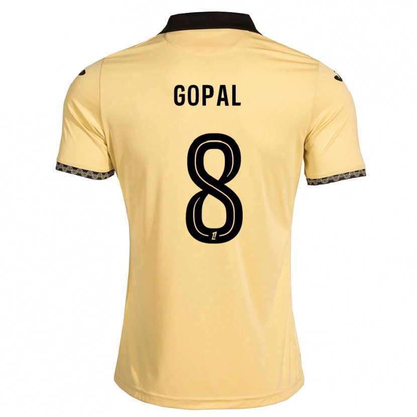 Danxen Niño Camiseta Julie Gopal #8 Blanco Navajo Negro 2ª Equipación 2026/27 La Camisa México