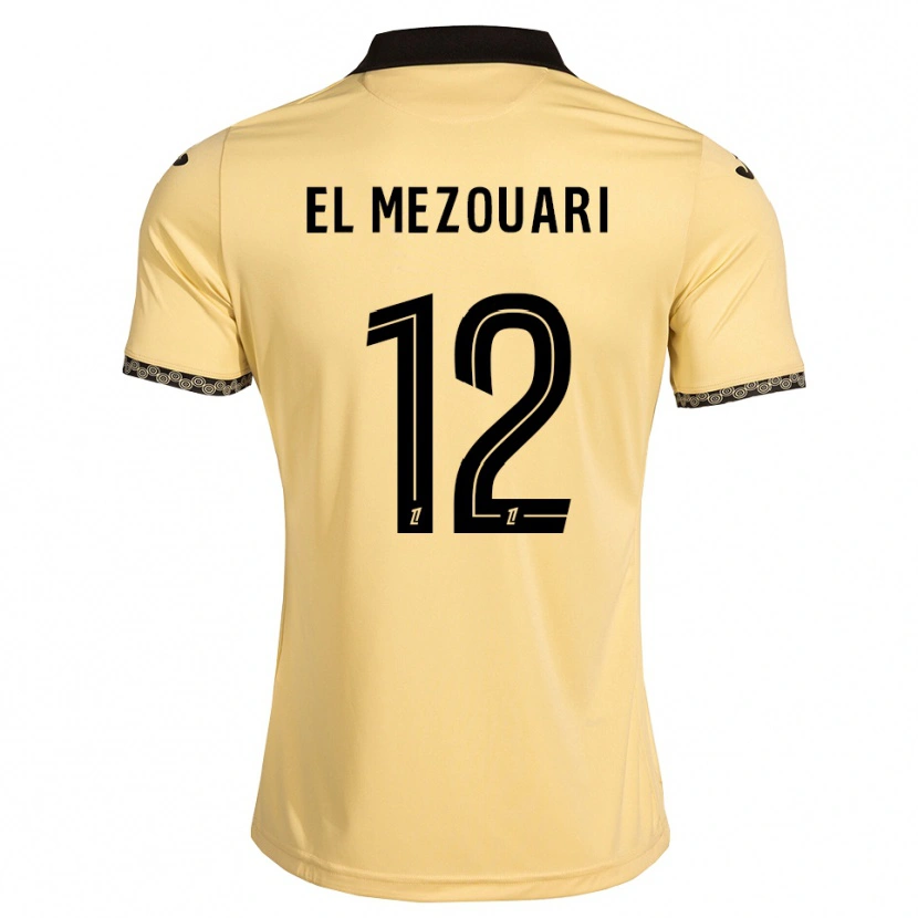 Danxen Niño Camiseta Salah-Dine El Mezouari #12 Blanco Navajo Negro 2ª Equipación 2026/27 La Camisa México