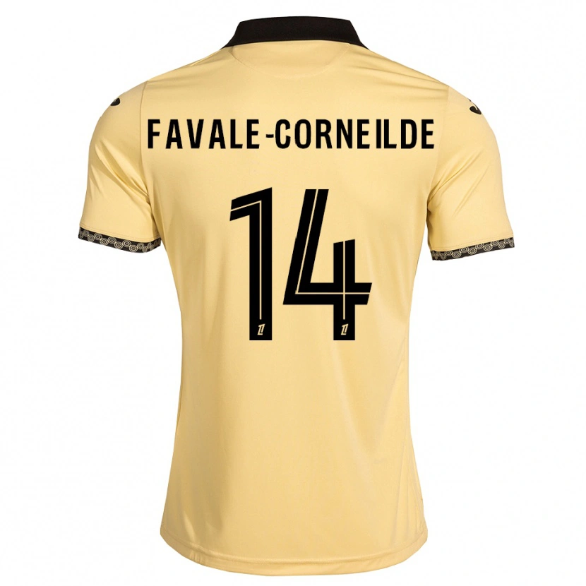 Danxen Niño Camiseta Gianni Favale-Corneilde #14 Blanco Navajo Negro 2ª Equipación 2026/27 La Camisa México