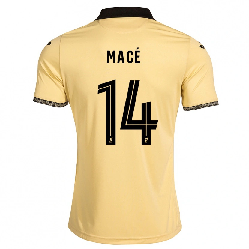 Danxen Niño Camiseta Marine Macé #14 Blanco Navajo Negro 2ª Equipación 2026/27 La Camisa México