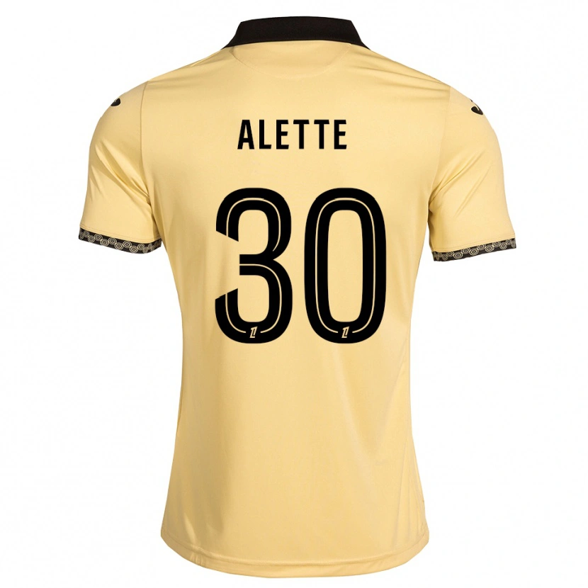 Danxen Niño Camiseta Gaël Alette #30 Blanco Navajo Negro 2ª Equipación 2026/27 La Camisa México