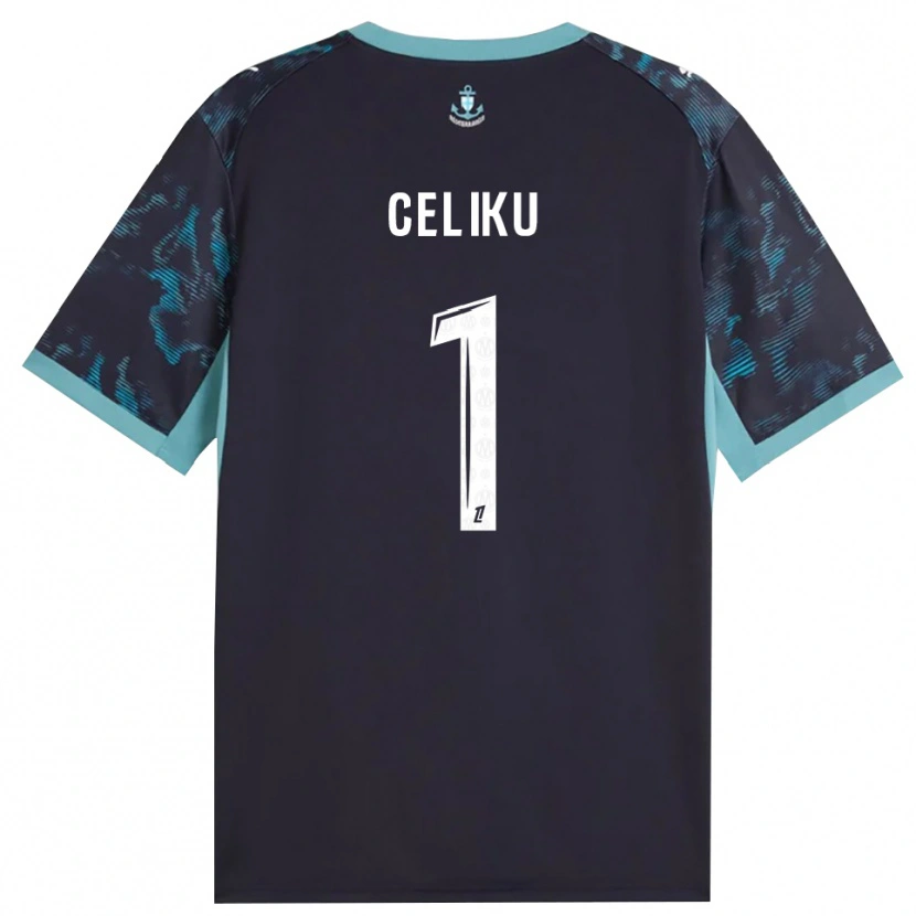 Danxen Niño Camiseta Bleron Celiku #1 Turquesa Pálido Blanco Negro 2ª Equipación 2026/27 La Camisa México