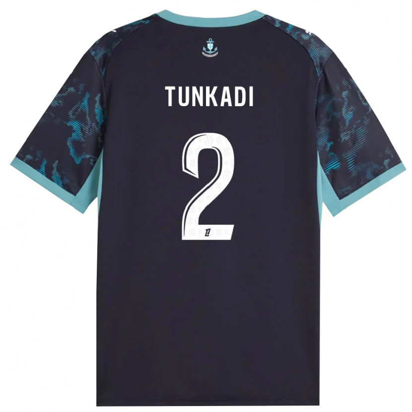 Danxen Niño Camiseta Alexandre Tunkadi #2 Turquesa Pálido Blanco Negro 2ª Equipación 2026/27 La Camisa México