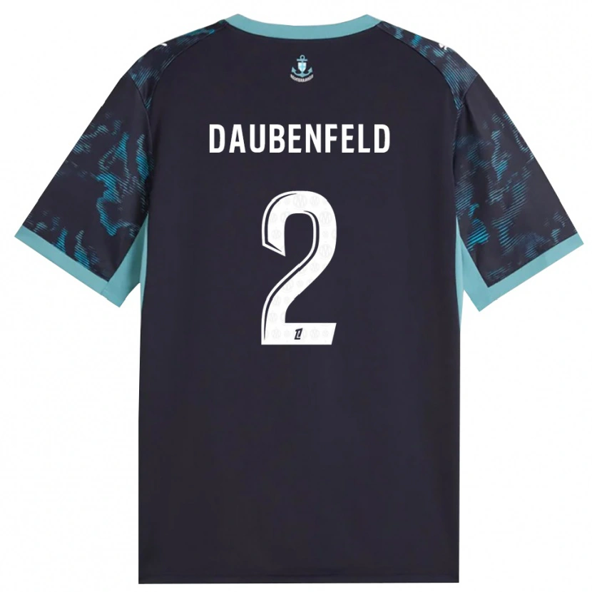 Danxen Niño Camiseta Lucas Daubenfeld #2 Turquesa Pálido Blanco Negro 2ª Equipación 2026/27 La Camisa México