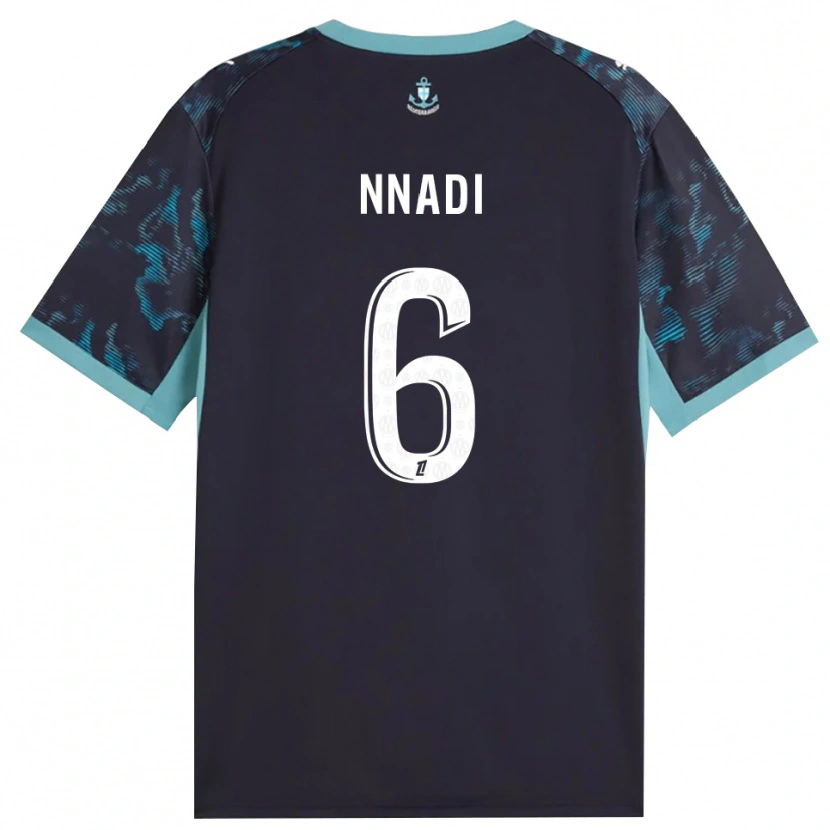 Danxen Niño Camiseta Tochukwu Nnadi #6 Turquesa Pálido Blanco Negro 2ª Equipación 2026/27 La Camisa México
