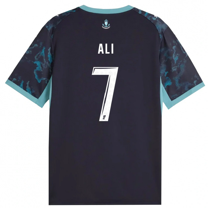 Danxen Niño Camiseta Azhar Ali #7 Turquesa Pálido Blanco Negro 2ª Equipación 2026/27 La Camisa México