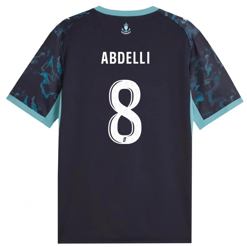 Danxen Niño Camiseta Himad Abdelli #8 Turquesa Pálido Blanco Negro 2ª Equipación 2026/27 La Camisa México