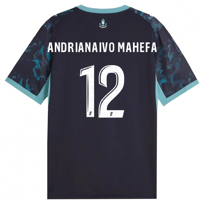 Danxen Niño Camiseta Mathis Andrianaivo Mahefa #12 Turquesa Pálido Blanco Negro 2ª Equipación 2026/27 La Camisa México