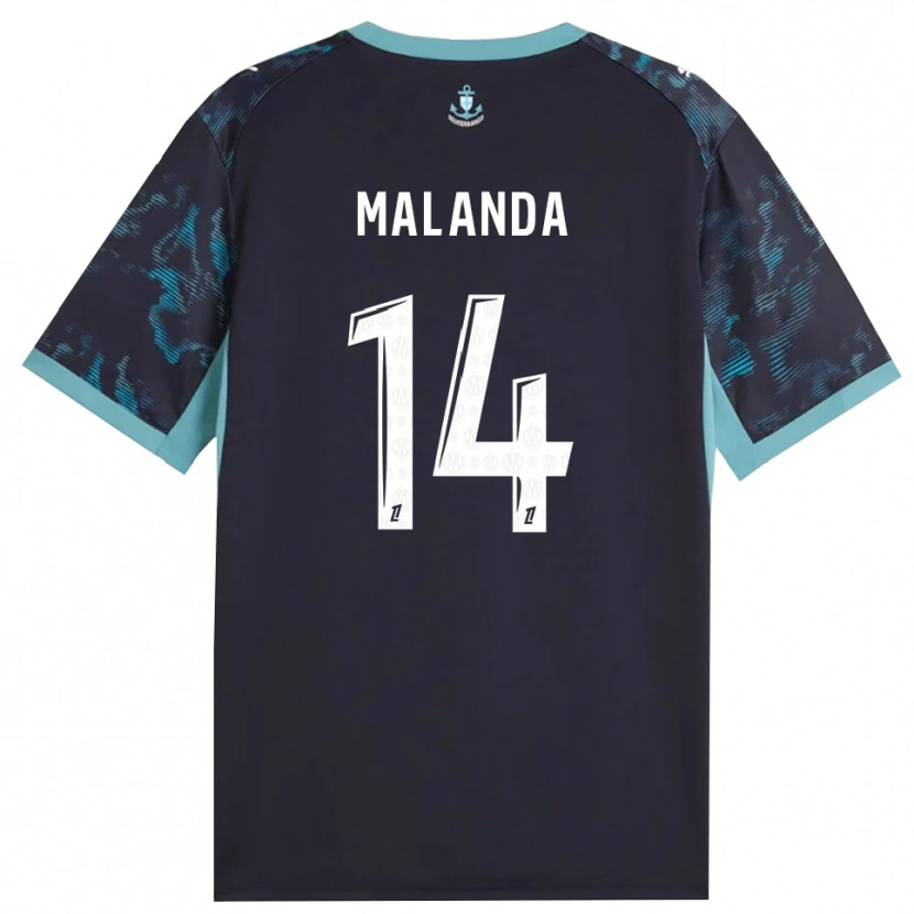 Danxen Niño Camiseta Jephthe Malanda #14 Turquesa Pálido Blanco Negro 2ª Equipación 2026/27 La Camisa México