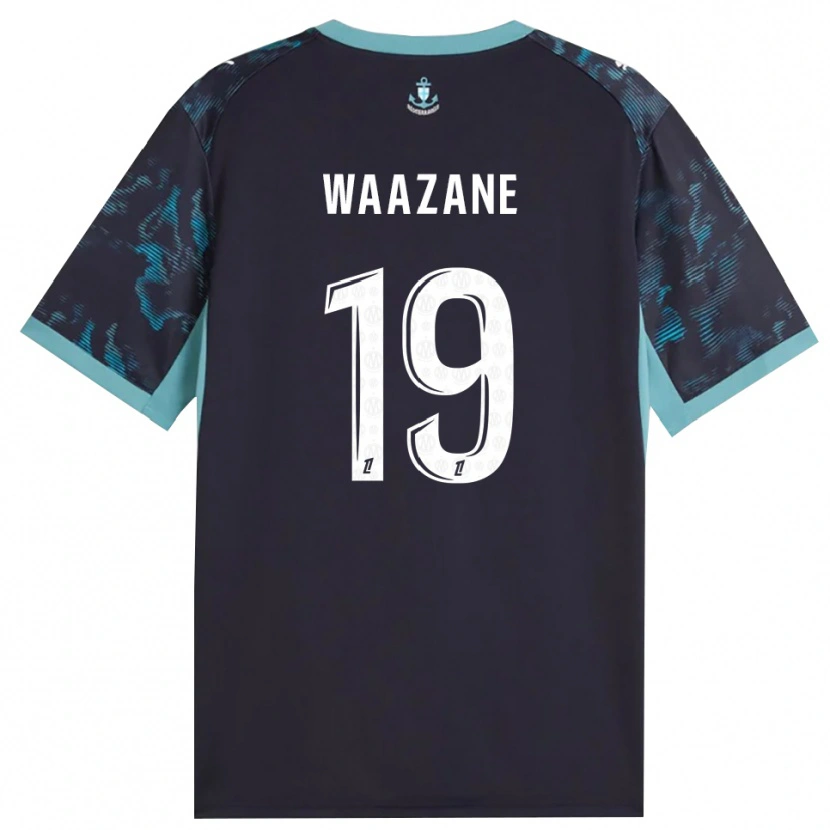 Danxen Niño Camiseta Jassim Waazane #19 Turquesa Pálido Blanco Negro 2ª Equipación 2026/27 La Camisa México