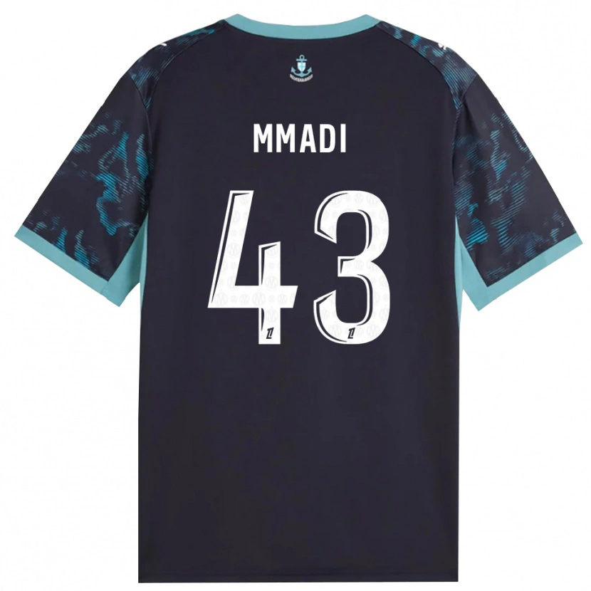 Danxen Niño Camiseta Tadjidine Mmadi #43 Turquesa Pálido Blanco Negro 2ª Equipación 2026/27 La Camisa México