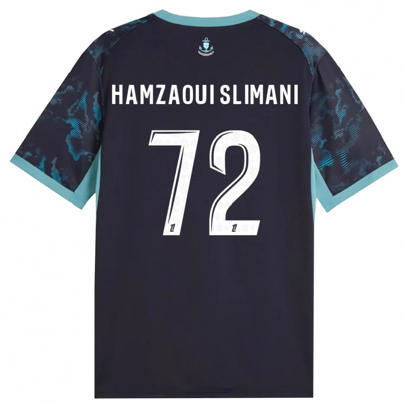 Danxen Niño Camiseta Hilan Hamzaoui Slimani #72 Turquesa Pálido Blanco Negro 2ª Equipación 2026/27 La Camisa México