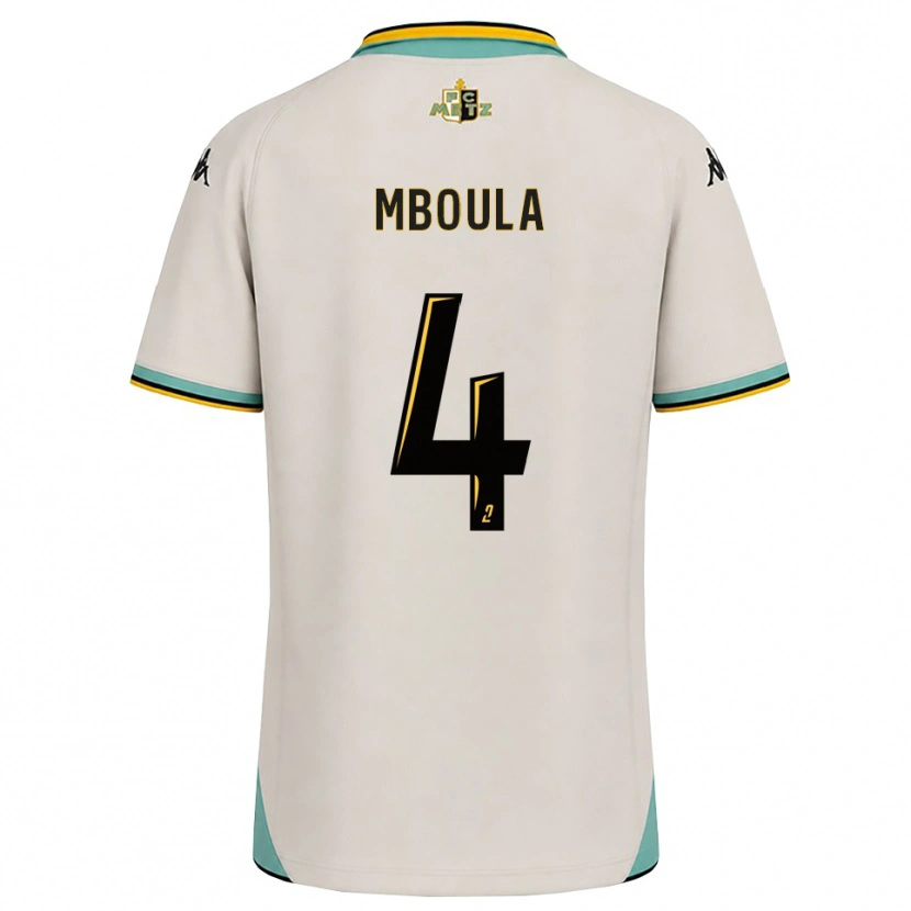 Danxen Niño Camiseta Michel Mboula #4 Blanco Floral Negro 2ª Equipación 2026/27 La Camisa México