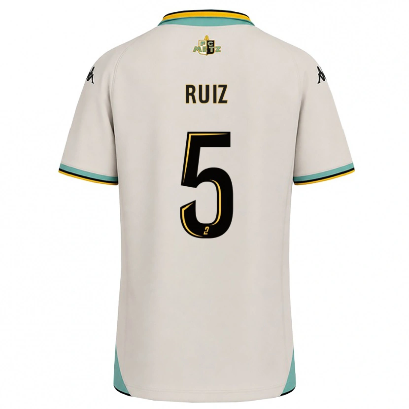 Danxen Niño Camiseta Jean Ruiz #5 Blanco Floral Negro 2ª Equipación 2026/27 La Camisa México