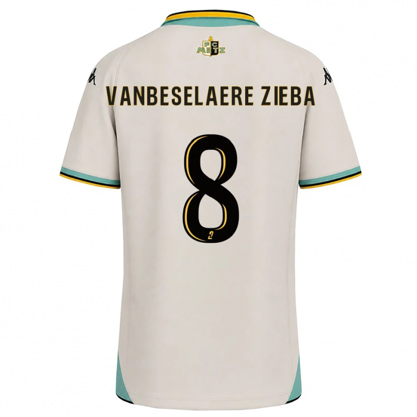 Danxen Niño Camiseta Vadim Vanbeselaere Zieba #8 Blanco Floral Negro 2ª Equipación 2026/27 La Camisa México