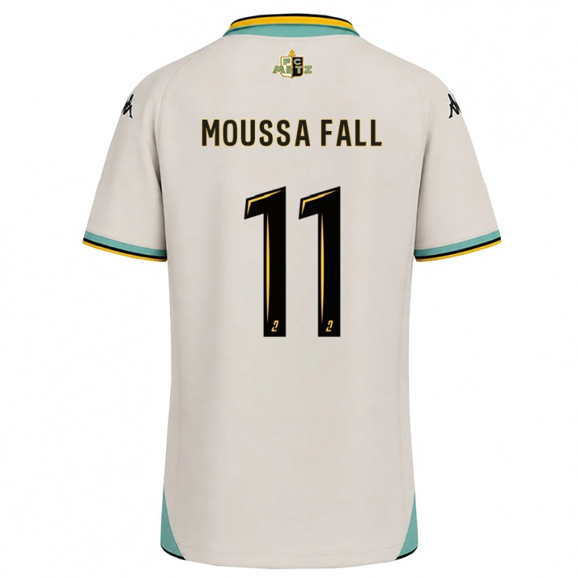 Danxen Niño Camiseta Pape Moussa Fall #11 Blanco Floral Negro 2ª Equipación 2026/27 La Camisa México